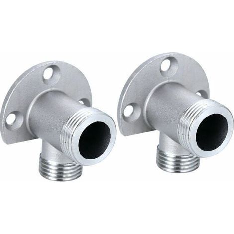 Installationsset zum Anschluss des Schlauches an einen Aufputzhahn. Duschsystem für den Außenbereich. Thermostatmischer. Umbau von Unterputz auf Aufputz. (1/4)
