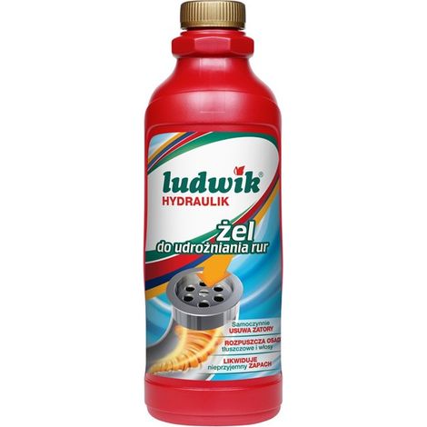 Ludwik Plumber - gel para destapar tuberías, elimina grasa y cabello