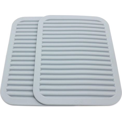 Sous-plat En Silicone - 9 x 12 Pouces - Résistant À La Chaleur Jusqu’à 230 °C - Pour Plats Chauds Et Casseroles - Lot De 2 (1/5)