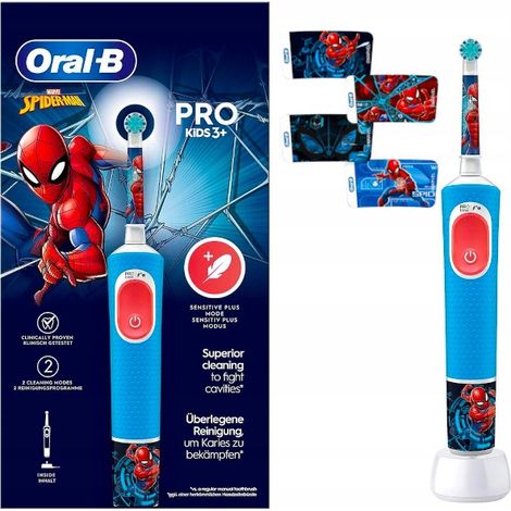 Oral-B Vitality PRO D103 Kinderzahnbürste ab 3 Jahren mit Spiderman-Motiv