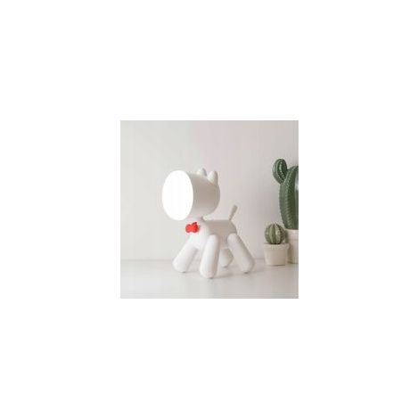Veilleuse LED rechargeable à poser, style étudiant, pour chambre et chevet, blanc –