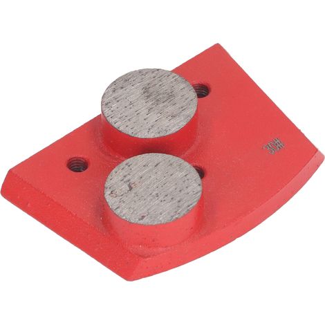 3-teiliges Diamantschleifblock-Set für Zement- und Betonböden, 2 Segmente, Körnung 30, Rot (1/5)