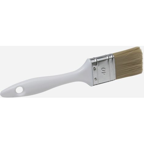 Pinceau plat manche en ABS blanc Savy 40mm (1/4)