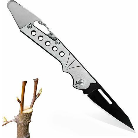 Coltello da potatura pieghevole - Coltello da innesto professionale - Coltello da giardino pieghevole - Coltello da innesto per giardinaggio - Set di coltelli tascabili da 1000 pezzi (1/5)
