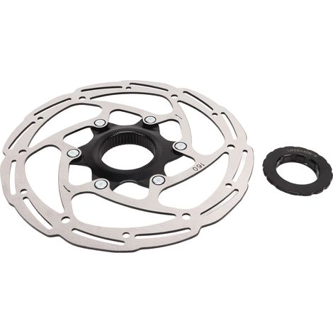 Disque de frein à centre lock en acier 160mm pour vélo route et VTT avec couvercle (1/5)