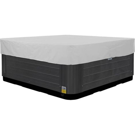 Whirlpoolabdeckung, wasserdichte Spa-Abdeckung, Poolabdeckung für Babybecken, wasserdichte Oxford-Winterpoolabdeckung, staubdichte Poolabdeckung (Größe: 231 x 231 x 30 cm) (1/4)