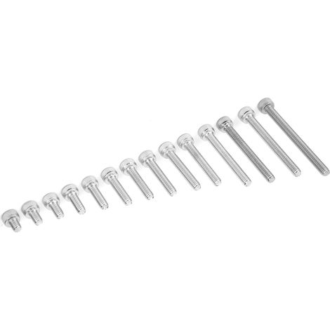 Kit d'assortiment de clous et capuchons à six pans creux en acier inoxydable 304 de différentes longueurs (280 pièces (M3)) (1/5)