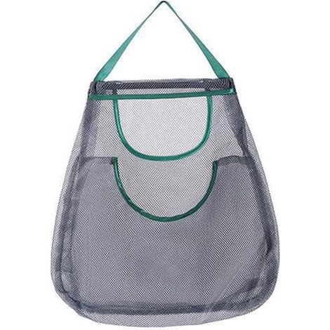 Sac de rangement générique en tissu filet réutilisable , courses cuisine , respirant avec double ouv