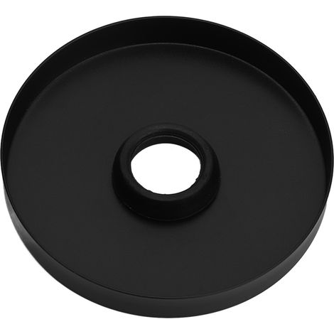 Lot 4 cache-prises de tuyau 304 inox noir, cache-trou large pour bras de douche baignoire et tuyau de douche (1/5)