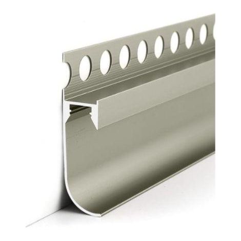 Silumen – Profilé aluminium gris 2m pour ruban LED – Protection contre la poussière et les chocs – Diffusion lumineuse homogène – Installation facile (1/5)