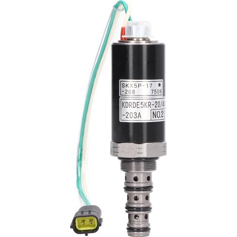 Électrovanne proportionnelle en acier allié pour excavatrice XE215 XG815 CLG915, accessoire hydraulique de rechange, robuste et durable, compatible avec pièces d'engin de chantier. (1/5)