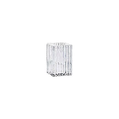 Regalo Italiano Portacandela in Vetro 4 x 4 Cm H 6 Cm – Ideale Bomboniera ed Eventi