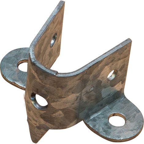 Spiketräger "PR14" 46x26mm aus verzinktem Stahl (1/4)