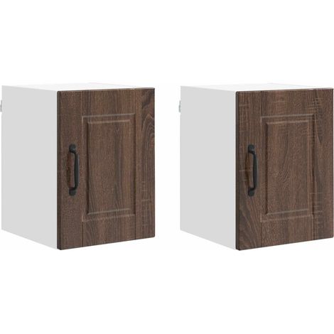 Maison Exclusive - Armadietto a muro PORTO 2 pcs Rovere Marrone 30 x 31 x 40 cm