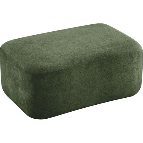 Pouf Ottoman en Velours Vert (1/5)