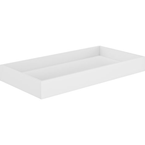Tiroir de rangement blanc 120cm – Sur roulettes pour lit bébé – Espace de rangement pour vêtements et jouets – Fabrication française – Galipette