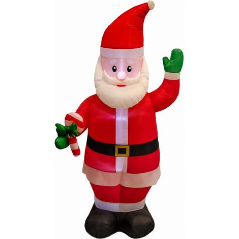 Père Noël gonflable avec rétroéclairage LED - 215 cm (1/4)