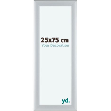 yd. - Cadre photo 25x75 - Argent Mat - MDF - Como (1/5)