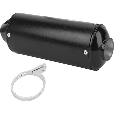 Silencieux d'échappement 32mm/1.3in Noir pour Moto Cross 90cc 110cc 125cc 150cc 160cc Quad Pit Bike (1/5)