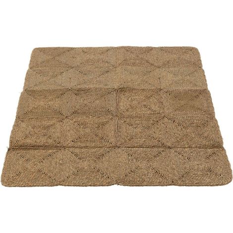 Tapis Déco "Cordes Tissées" 122x153cm Naturel (1/2)