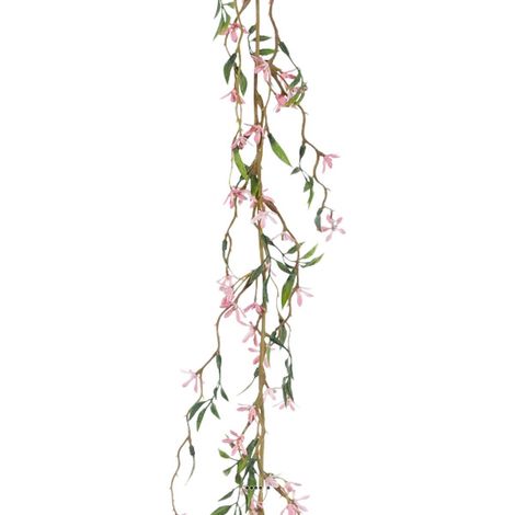 Jasmin Rose Artificiel en guirlande L 180 cm Superbe