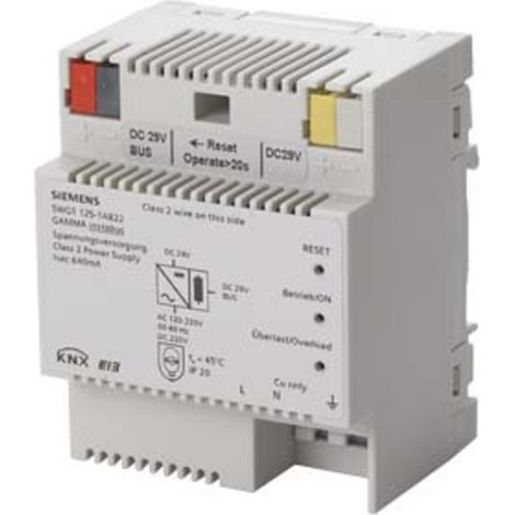 Siemens Spannungsversorgung DC 29 V, 640 mA, mit zusätzlichem unverdrosseltem Ausgang, 5WG11251AB22