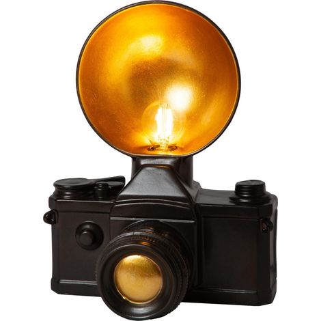 CAMERA. Lampe de tab.-Noir (1/4)