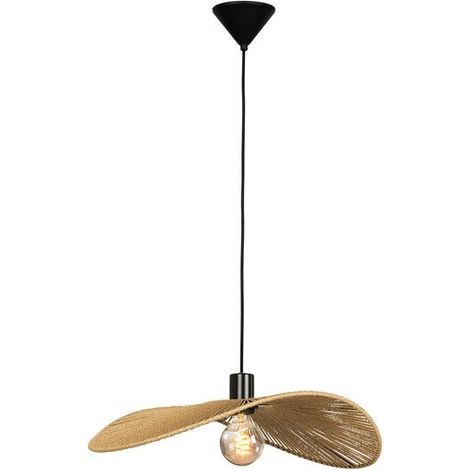 EGLO Suspension EGLO Siruela E27 naturel corde l.56 x 40 cm