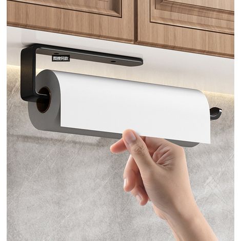 Porte-rouleau sans perçage, porte-serviettes et porte-films, suspension pour placard (1/4)