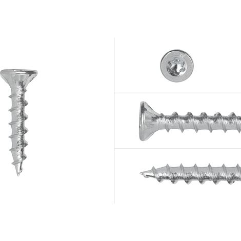 Spanplattenschrauben Verzinkt 3 x 16 mm Torx 10 Vollgewinde - (1/4)