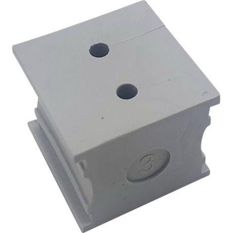 TRU COMPONENTS ELT 2/3 Kabeldurchführung geschlitzt Klemm-Ø (max.) 3 mm Elastomer Grau 1 St. (1/3)