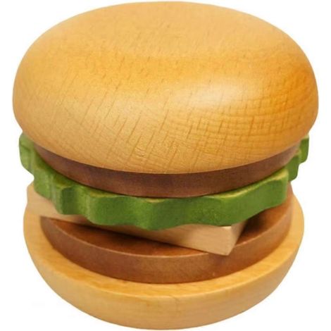 Ensemble de sous-verres en bois de Hambourg, plateau en bois massif pour tasses à thé, en-cas et desserts (1/5)