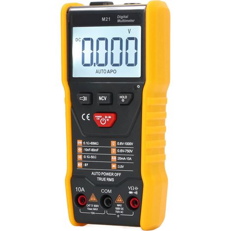 Multimeter mit Digitalanzeige, automatischer Gleich- und Wechselspannungsmesser, Voltmeter, Ohmmeter, Amperemeter (1/5)