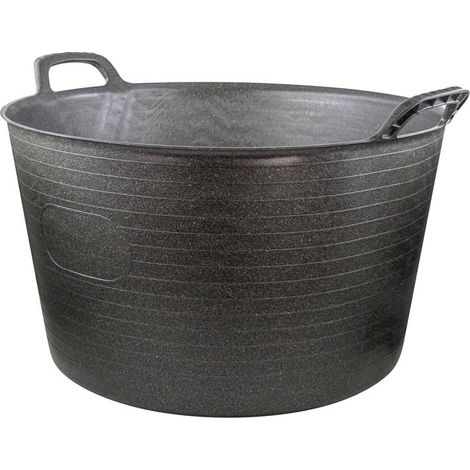 Faithfull Eco Flex Tub 75L - Durable Recycled Black Material
