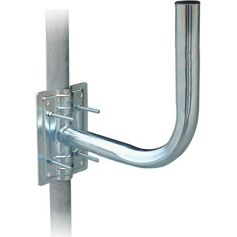 SUPPORTO ANTENNA CURVO PALO MURO 24 CM FIG.2