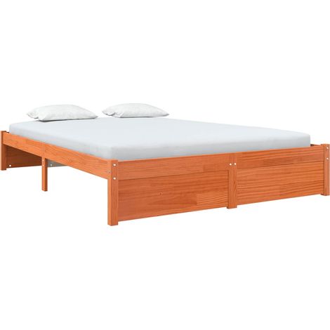 Struttura del letto Marrone cerato 150 x 200 cm vidaXL (1/5)