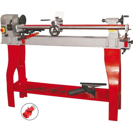 Tornio per legno 750w 1000mm ø 370mm Holzmann vd1100n 400v