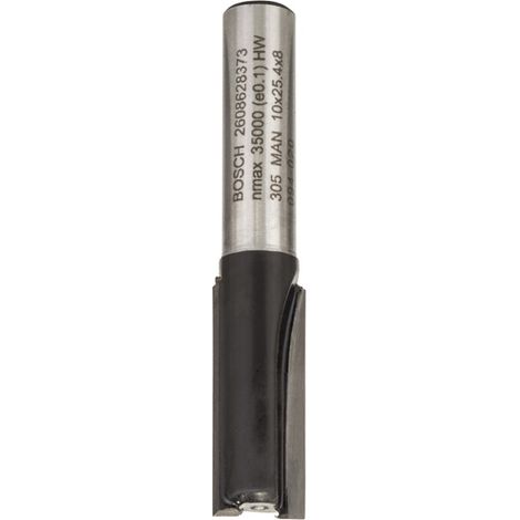 Bosch PRO Nutfräser, zweischneidig, Ø 10 × L 25, Schaft 8 mm (1/5)