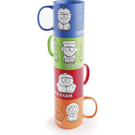 Grupo Erik Juego Tazas de Café South Park - 4 Tazas Desayuno