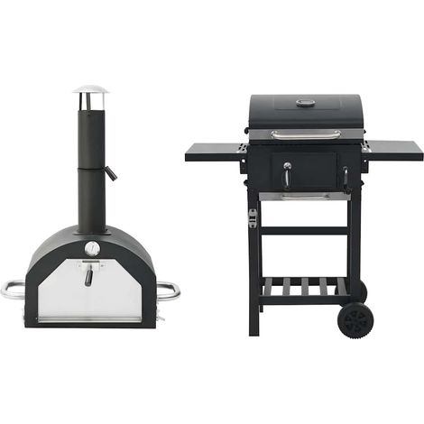 Maison Exclusive - Forno per Pizza e Barbecue 3-in-1 Nero (1/5)