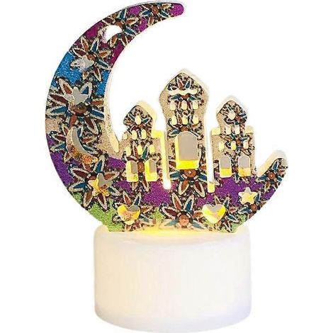 LED-Ramadan-Kerzen, dekorative Nachtlichter, LED-Partylaternen, Barzubehör, festlicher Ramadan-Schmuck. (1/4)