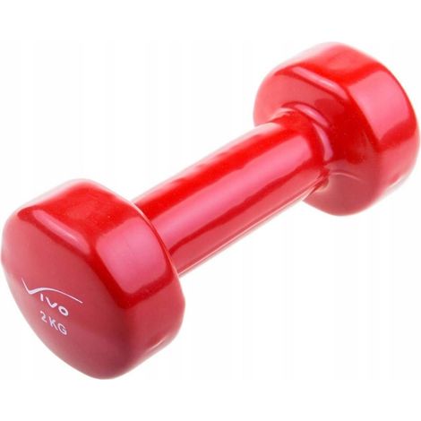 Gusseiserne Hantel, Vinyl-Hantel, 2 kg