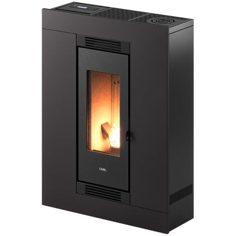 Cadel Stufa a Pellet Ventilata a Camera Stagna 8,5 kW Capacità Serbatoio 15 Kg Colore Antracite