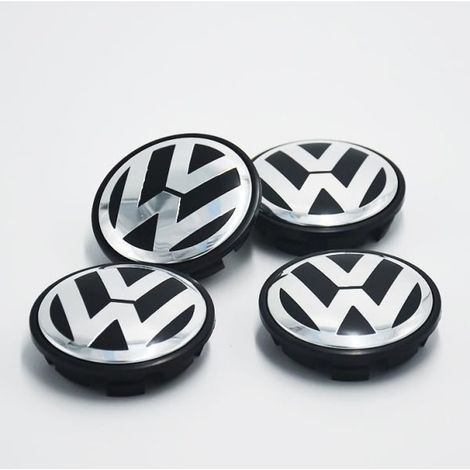 4e logo VW, cache-moyeu 56 mm, emblème de jante