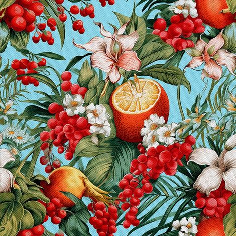 Tela decorativa para exteriores Oxford - Motivo frutal  DX6407 (1/5)