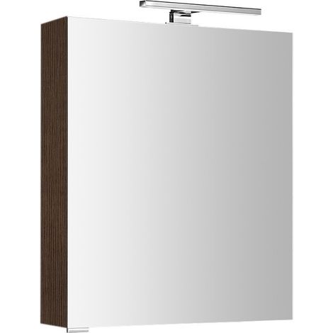 Armoire à miroir MIRRÖ avec éclairage LED, 60x70x16cm, gauche/droite, Pine Rustic (1/5)
