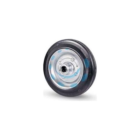 RUOTE INDUSTRIALI IN GOMMA "112" - ø mm.200x50 - foro ø mm.20 port. Kg.205