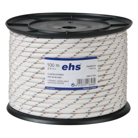 CUERDA POLIESTER A. TENACIDAD 10MM.(MTS) - EHLIS