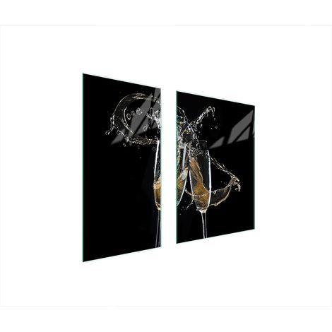 PANNEAU DE PROTECTION EN VERRE 75x52 VIN (1/5)