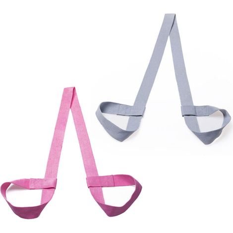 Lot de 2 sangles de yoga pour tapis de yoga, sangle de transport réglable - Lot de 2 sangles de yoga pour tapis de yoga, sangle de transport réglable (1/5)